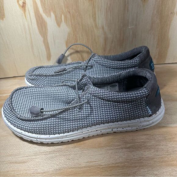 Hey Dude Wally Gray Sport Mesh Casual Shoes Men’s Size 9 - Picture 1 of 9
